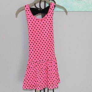 Justice Pink and Black Polka Dot Dress Girls S-8